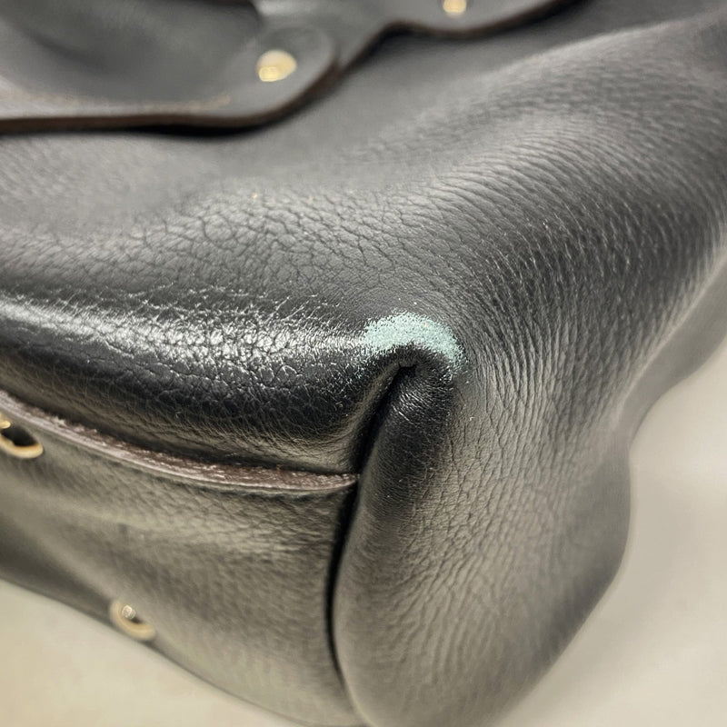 【6gd5270】サルヴァトーレフェラガモ トートバッグ レザー ブラック ゴールド/シルバー金具【中古】レディース