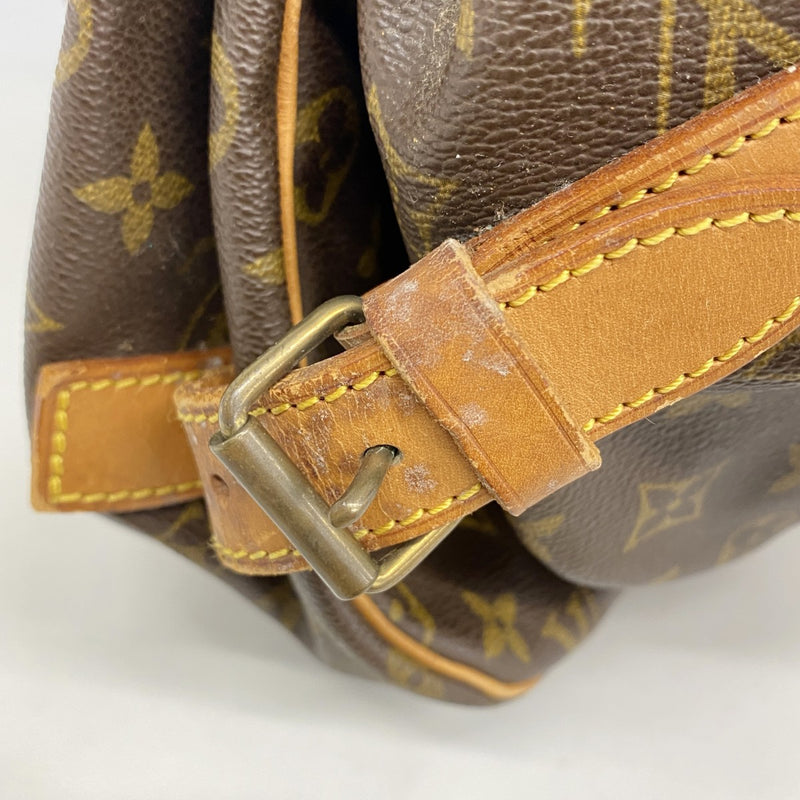 【6gd5272】ルイヴィトン ショルダーバッグ モノグラム ソミュール43 M42252 ブラウン【中古】レディース