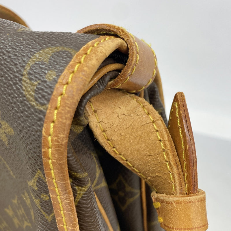 【6gd5272】ルイヴィトン ショルダーバッグ モノグラム ソミュール43 M42252 ブラウン【中古】レディース