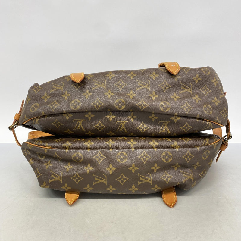 【6gd5272】ルイヴィトン ショルダーバッグ モノグラム ソミュール43 M42252 ブラウン【中古】レディース