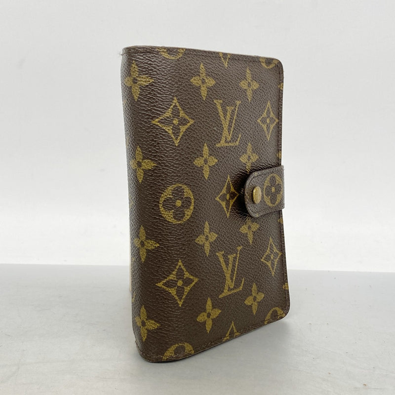 【6gd5274】ルイヴィトン 財布 モノグラム ポルトパピエジップ M61207 ブラウン【中古】レディース