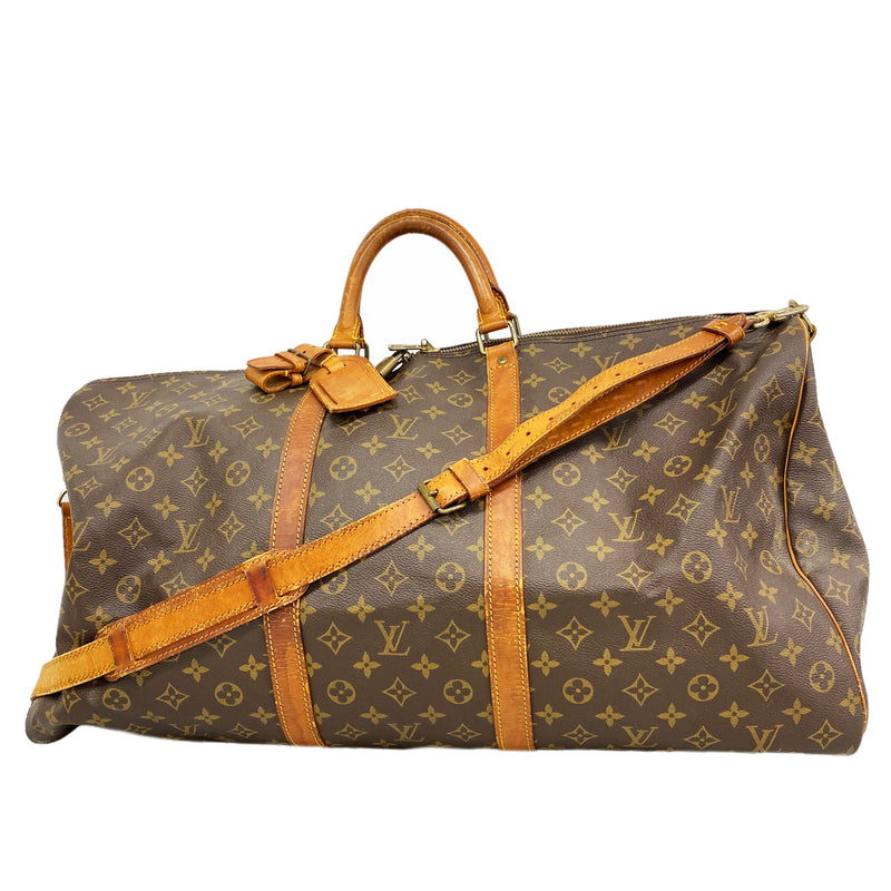 【6gd5279】ルイヴィトン ボストンバッグ モノグラム キーポルバンドリエール60 M41412 ブラウン【中古】メンズ レディース ユニセックス