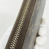 【6gd5283】ルイヴィトン 長財布 モノグラム ジッピーウォレット M60017 ブラウン【中古】メンズ レディース ユニセックス
