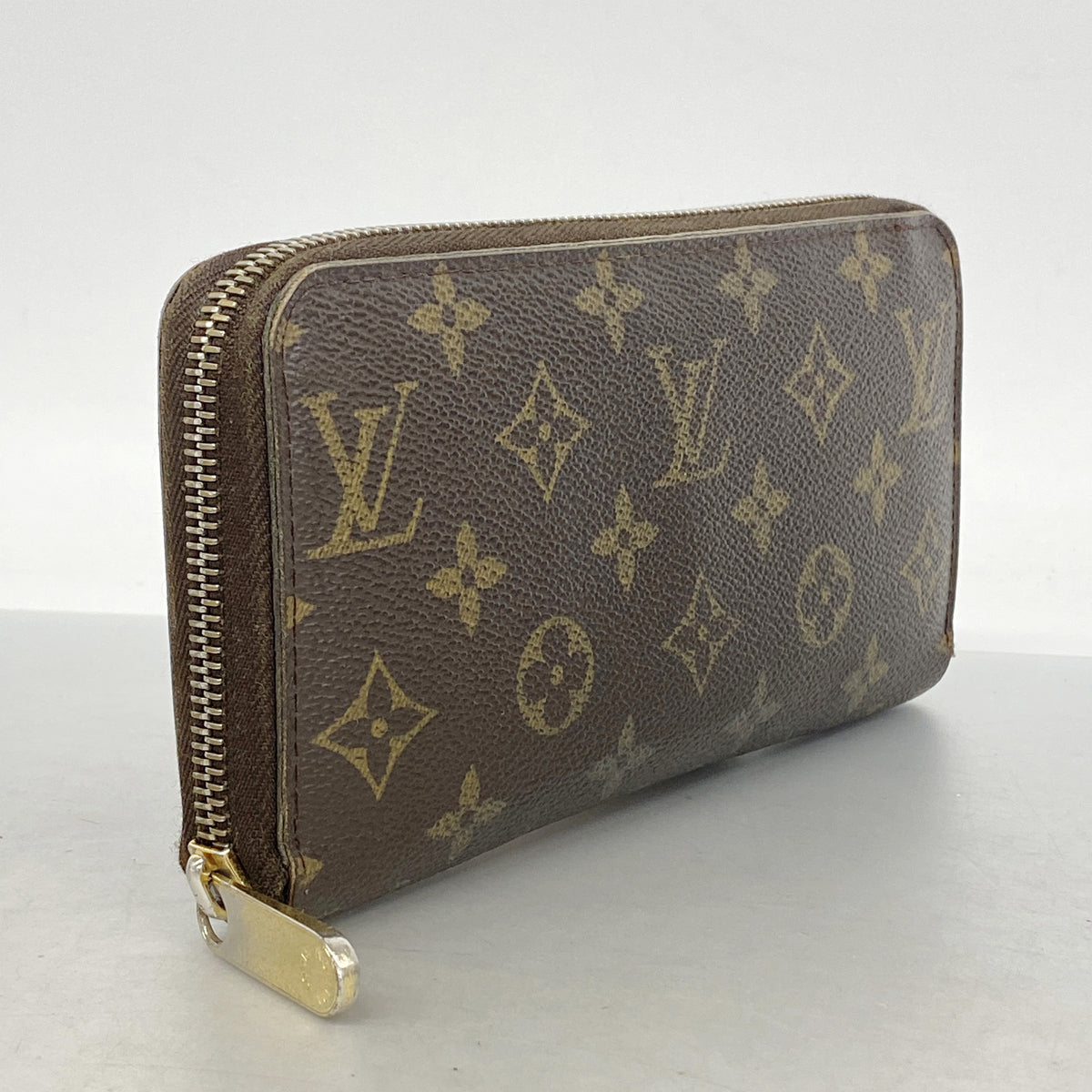 【6gd5283】ルイヴィトン 長財布 モノグラム ジッピーウォレット M60017 ブラウン【中古】メンズ レディース ユニセックス