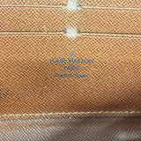 【6gd5283】ルイヴィトン 長財布 モノグラム ジッピーウォレット M60017 ブラウン【中古】メンズ レディース ユニセックス