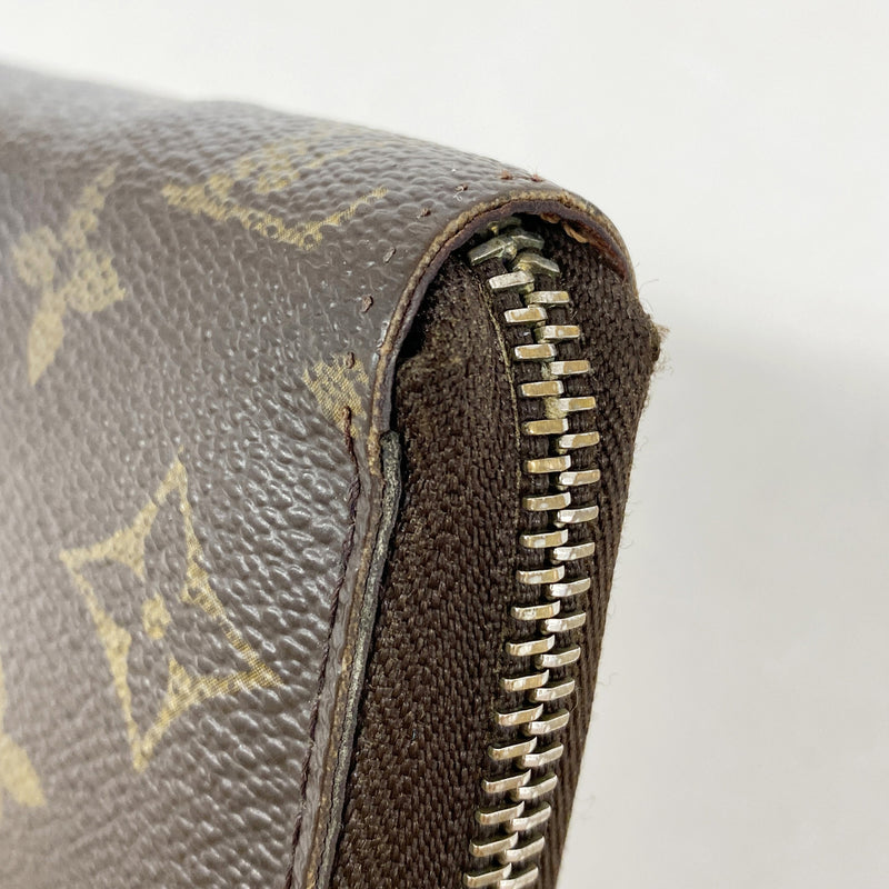【6gd5283】ルイヴィトン 長財布 モノグラム ジッピーウォレット M60017 ブラウン【中古】メンズ レディース ユニセックス
