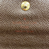 【6gd5284】ルイヴィトン 長財布 ダミエ ポルトフォイユサラ N61734 エベヌ【中古】レディース