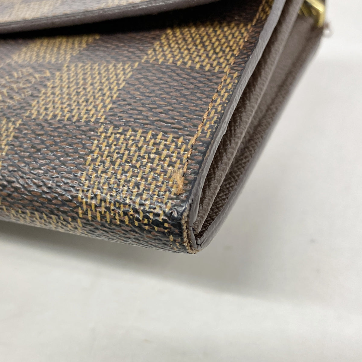 【6gd5284】ルイヴィトン 長財布 ダミエ ポルトフォイユサラ N61734 エベヌ【中古】レディース