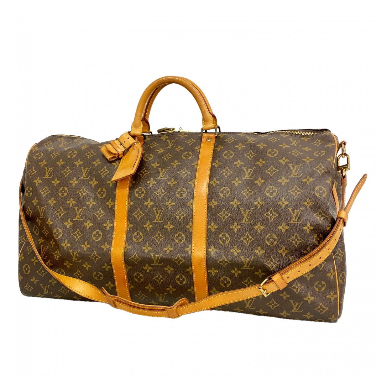 【6gd5285】ルイヴィトン ボストンバッグ モノグラム キーポルバンドリエール60 M41412 ブラウン【中古】メンズ レディース ユニセックス