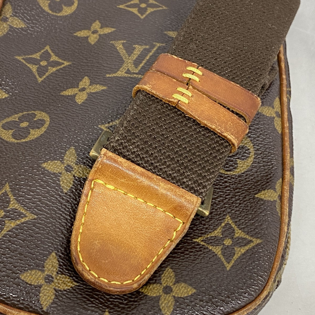 【6gd5289】ルイヴィトン ボディバッグ モノグラム ポシェットガンジュ M51870 ブラウン【中古】メンズ