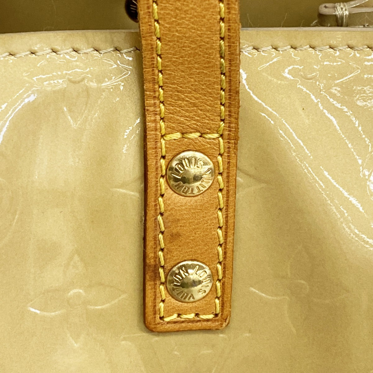【6gd5291】ルイヴィトン ハンドバッグ ヴェルニ リードPM M91144 ベージュ【中古】レディース