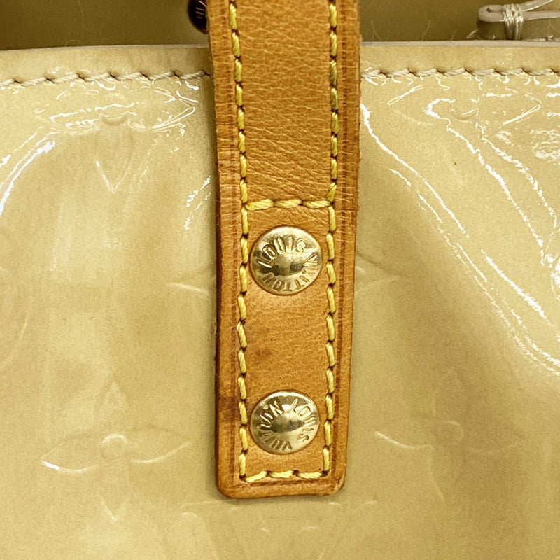 【6gd5291】ルイヴィトン ハンドバッグ ヴェルニ リードPM M91144 ベージュ【中古】レディース
