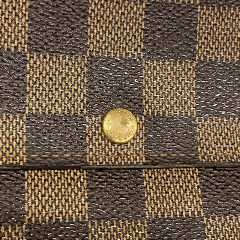 【6gd5293】ルイヴィトン 長財布 ダミエ ポルトモネクレディ N61725 エベヌ【中古】レディース