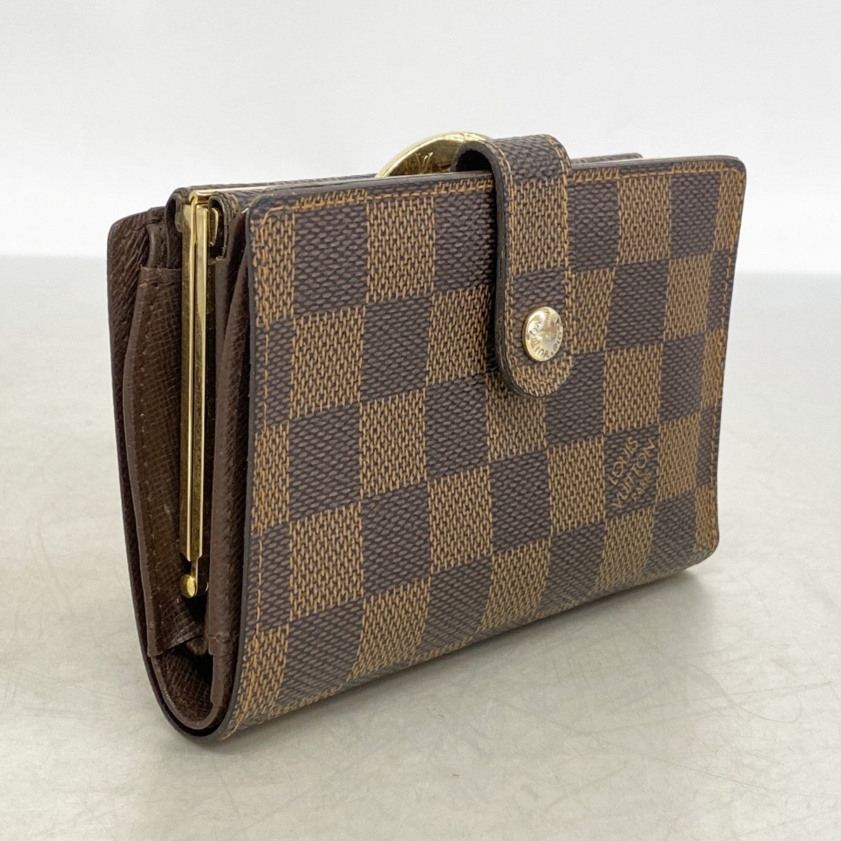 【6gd5294】ルイヴィトン 財布 ダミエ ポルトフォイユヴィエノワ N61674 エベヌ【中古】レディース