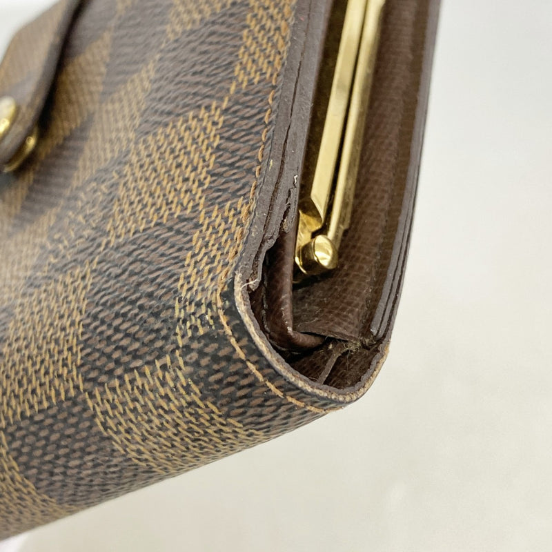 【6gd5294】ルイヴィトン 財布 ダミエ ポルトフォイユヴィエノワ N61674 エベヌ【中古】レディース
