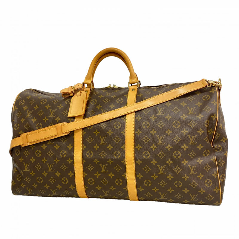 【6gd5295】ルイヴィトン ボストンバッグ モノグラム キーポルバンドリエール60 M41412 ブラウン【中古】メンズ レディース ユニセックス