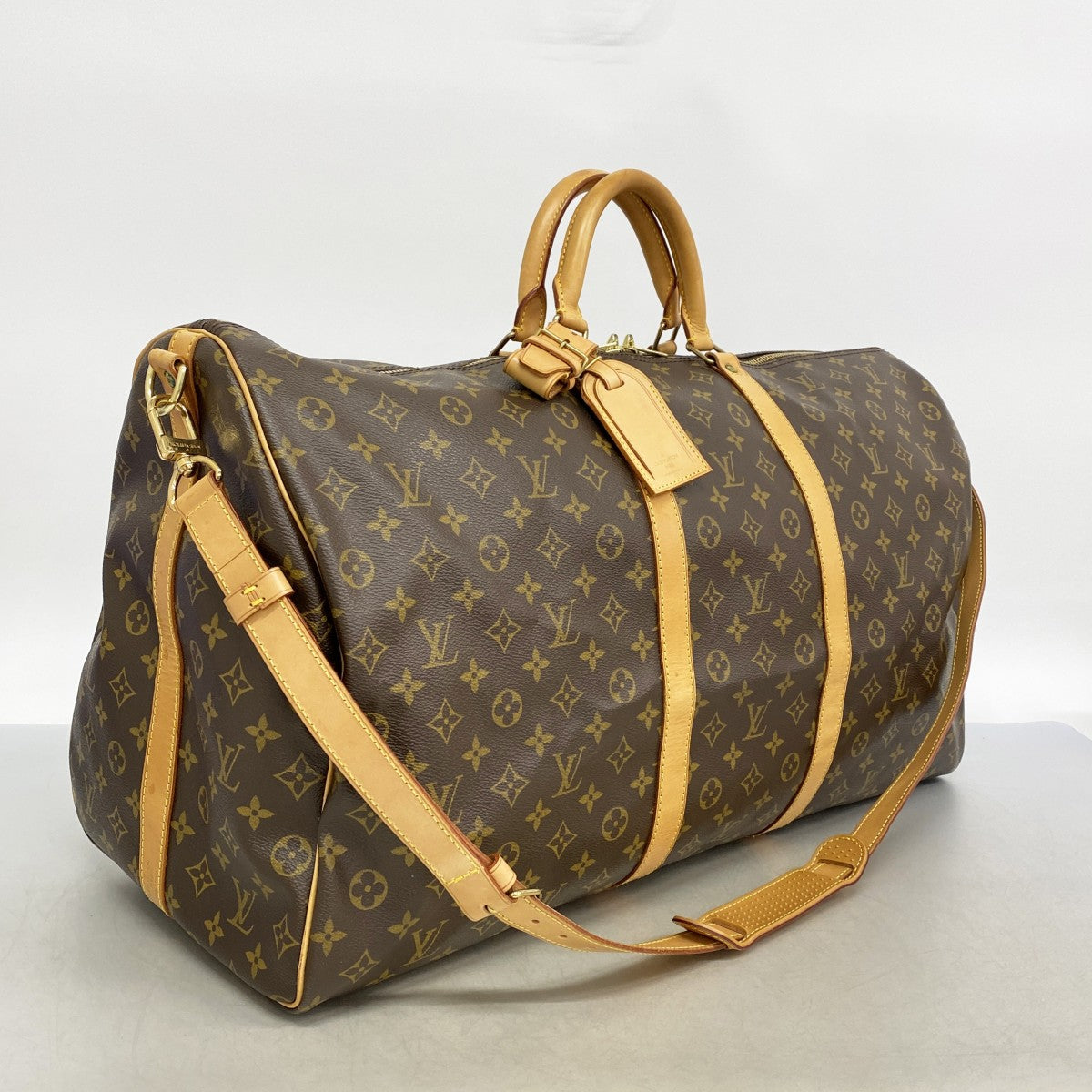 【6gd5295】ルイヴィトン ボストンバッグ モノグラム キーポルバンドリエール60 M41412 ブラウン【中古】メンズ レディース ユニセックス