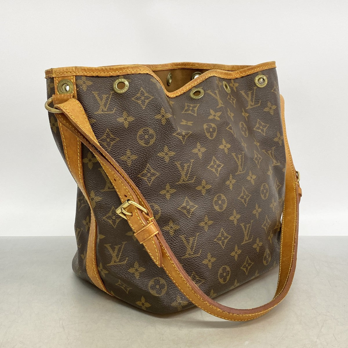 【6gd5297】ルイヴィトン ショルダーバッグ モノグラム プチノエ M42226 ブラウン【中古】レディース