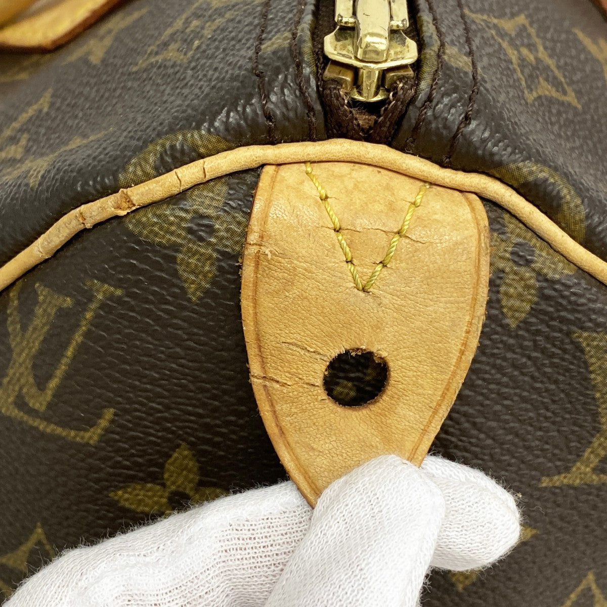 【6gd5302】ルイヴィトン ハンドバッグ モノグラム スピーディ30 M41108 ブラウン【中古】レディース