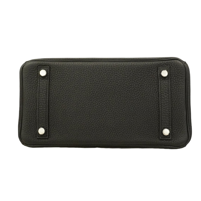【6gd5305-g】エルメス ハンドバッグ バーキン25 トゴ ブラック シルバー金具 Y刻印【中古】レディース