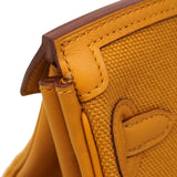 【6gd5307-g】エルメス ハンドバッグ バーキン25カーゴ スイフト トワルゴエラン セサミ シルバー金具 Z刻印【中古】レディース