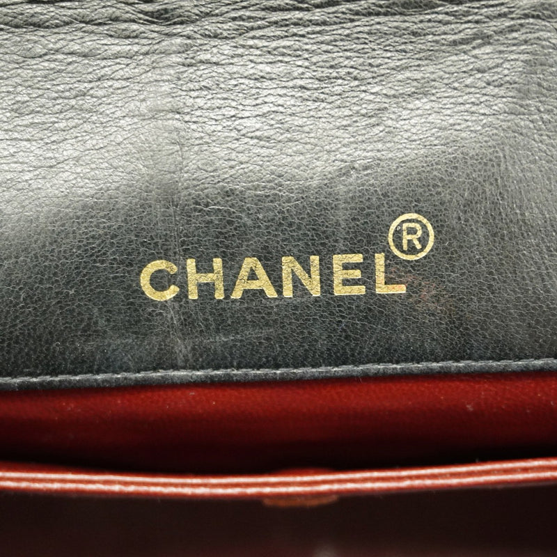 【6gd5311】シャネル ショルダーバッグ マトラッセ チェーンショルダー ラムスキン ブラック ゴールド金具【中古】レディース