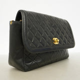 【6gd5311】シャネル ショルダーバッグ マトラッセ チェーンショルダー ラムスキン ブラック ゴールド金具【中古】レディース