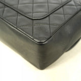 【6gd5311】シャネル ショルダーバッグ マトラッセ チェーンショルダー ラムスキン ブラック ゴールド金具【中古】レディース