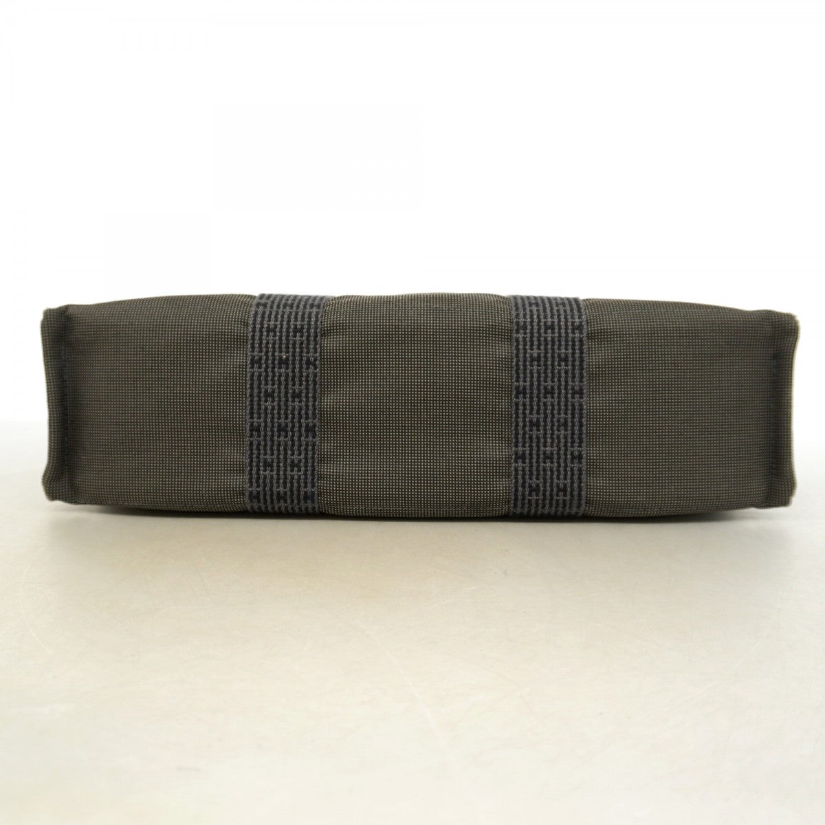 【6gd5315】エルメス トートバッグ エールラインMM キャンバス グレー シルバー金具【中古】メンズ レディース ユニセックス