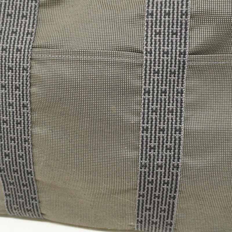 【6gd5315】エルメス トートバッグ エールラインMM キャンバス グレー シルバー金具【中古】メンズ レディース ユニセックス