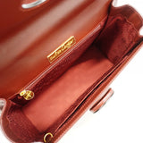 【6gd5316】カルティエ ハンドバッグ マスト レザー ボルドー ゴールド金具【中古】レディース