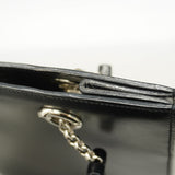 【6gd5317】カルティエ ショルダーバッグ パンテール レザー ブラック シルバー金具【中古】レディース