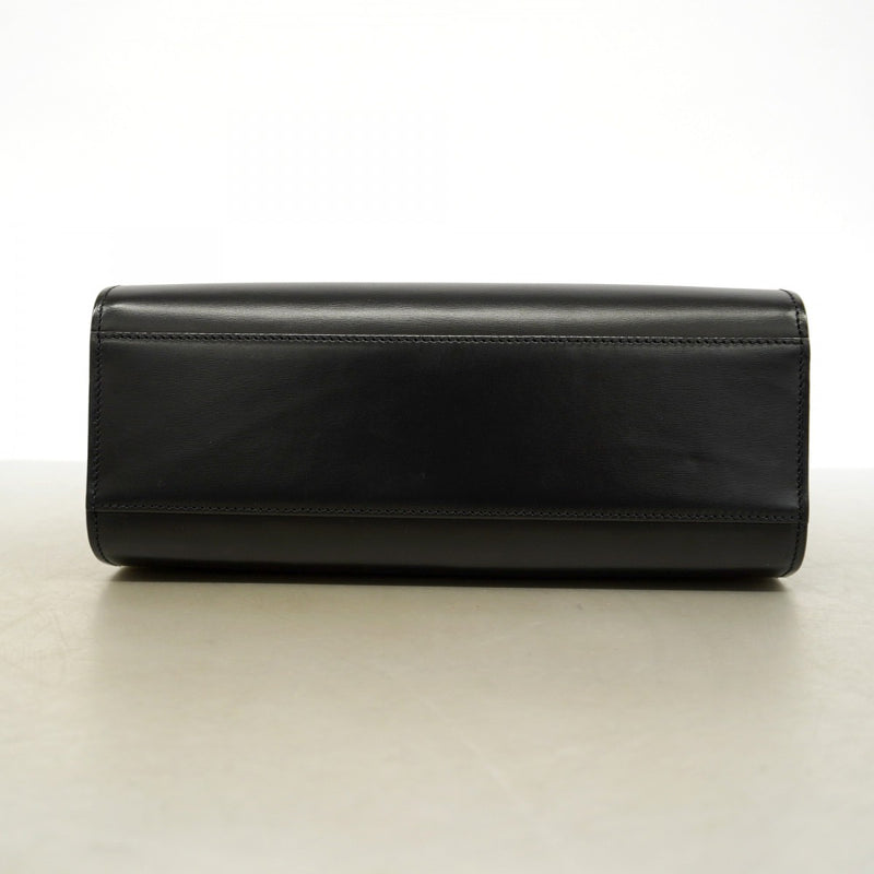 【6gd5317】カルティエ ショルダーバッグ パンテール レザー ブラック シルバー金具【中古】レディース