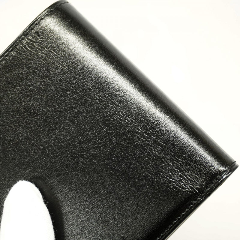 【6gd5318】カルティエ 財布 マスト レザー ブラック ゴールド金具【中古】メンズ