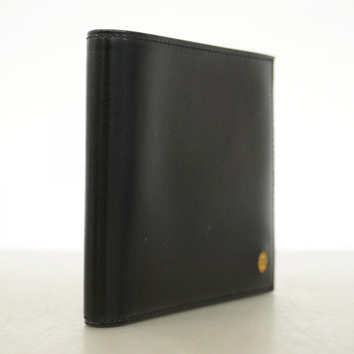 【6gd5318】カルティエ 財布 マスト レザー ブラック ゴールド金具【中古】メンズ