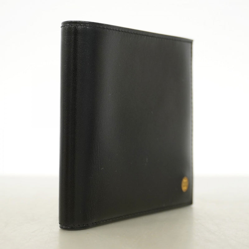 【6gd5318】カルティエ 財布 マスト レザー ブラック ゴールド金具【中古】メンズ