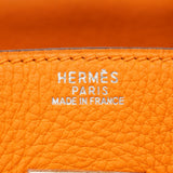 【6gd5323】エルメス ハンドバッグ バーキン30 トゴ オレンジ シルバー金具 □G刻印【中古】レディース