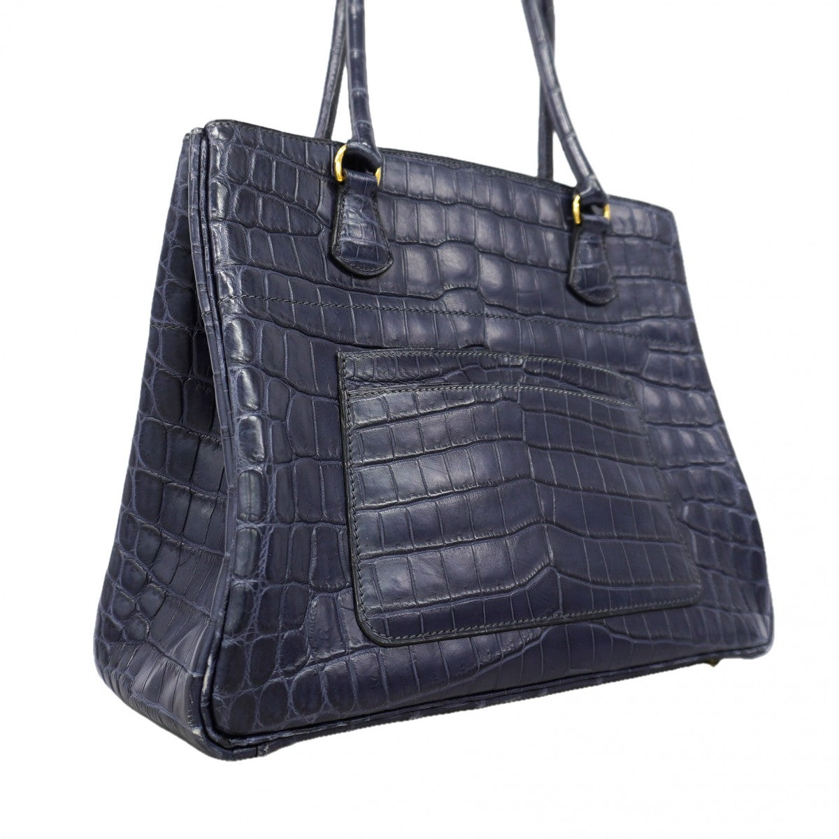 【6gd5324】エルメス トートバッグ LAトート ニロティカスマット ブルーアビス ゴールド金具 □F刻印【中古】レディース