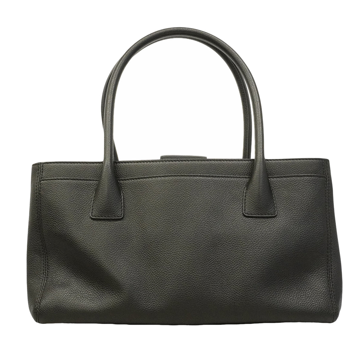 【6gd5325】シャネル トートバッグ エグゼクティブ レザー ブラック ゴールド金具【中古】レディース