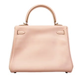 【6gd5326】エルメス ハンドバッグ ケリー25 スイフト ローズトラジェ シルバー金具 □L刻印 2wayバッグ【中古】レディース