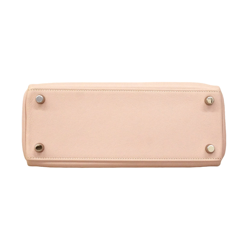【6gd5326】エルメス ハンドバッグ ケリー25 スイフト ローズトラジェ シルバー金具 □L刻印 2wayバッグ【中古】レディース
