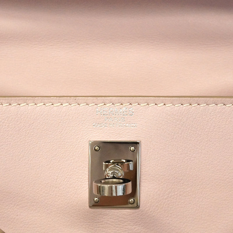 【6gd5326】エルメス ハンドバッグ ケリー25 スイフト ローズトラジェ シルバー金具 □L刻印 2wayバッグ【中古】レディース