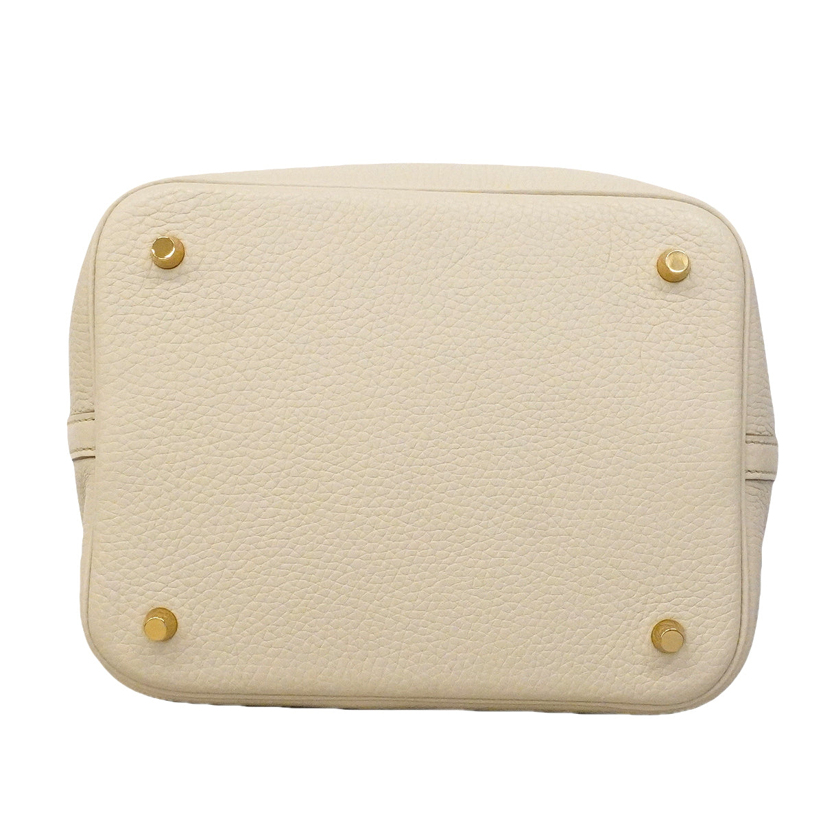 【6gd5327】エルメス ハンドバッグ ピコタンロックMM トリヨンクレマンス ベトン ゴールド金具 C刻印【中古】レディース