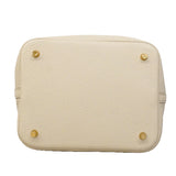 【6gd5327】エルメス ハンドバッグ ピコタンロックMM トリヨンクレマンス ベトン ゴールド金具 C刻印【中古】レディース