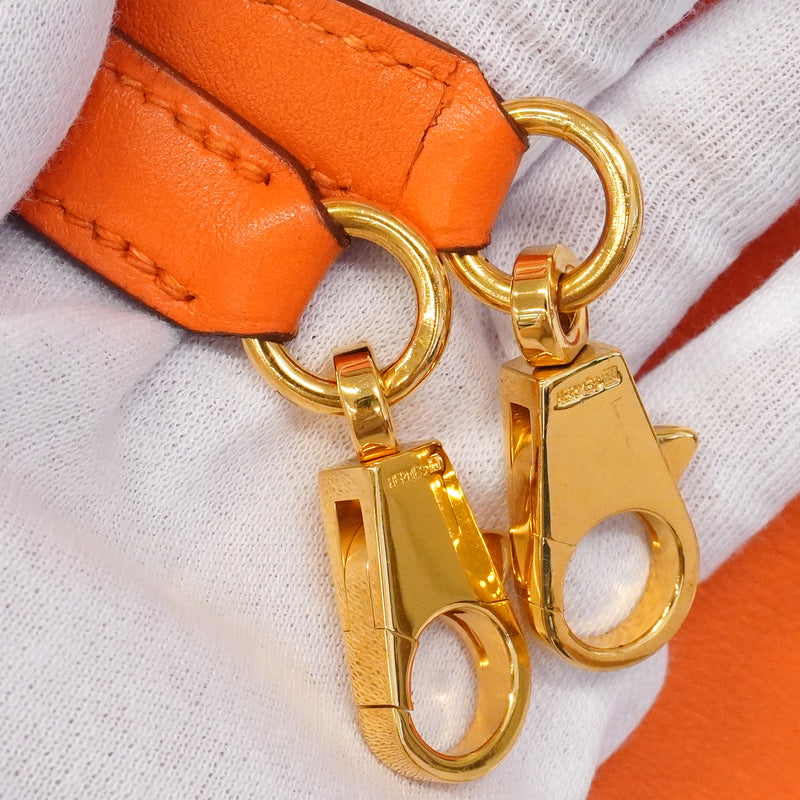 【6gd5328】エルメス ハンドバッグ ボリード35 スイフト オレンジ ゴールド金具 □B刻印 2wayバッグ【中古】レディース