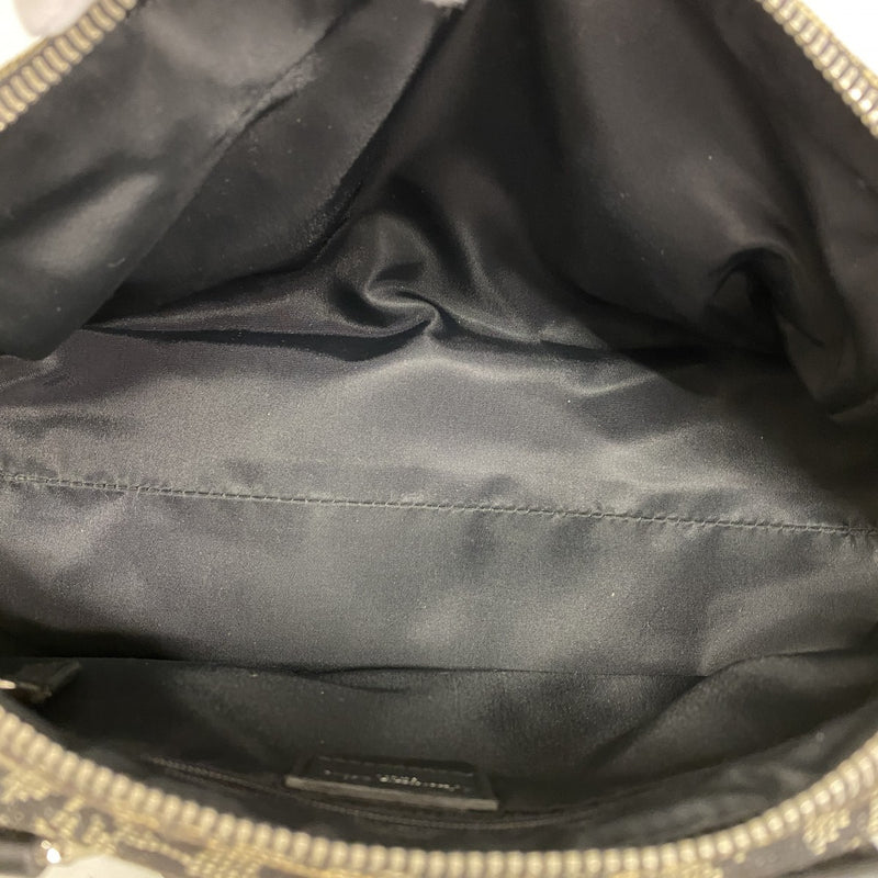 【6gd5329】クリスチャンディオール ハンドバッグ トロッター キャンバス ブラック シルバー金具【中古】レディース