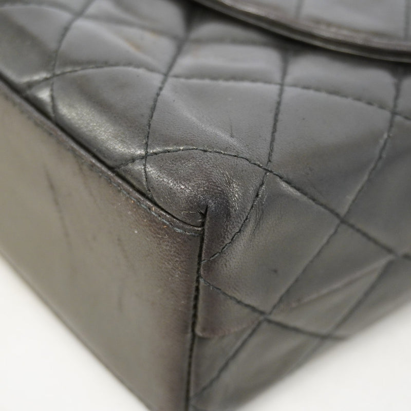 【6gd5340】シャネル ショルダーバッグ マトラッセ ラムスキン ブラック ゴールド金具【中古】レディース
