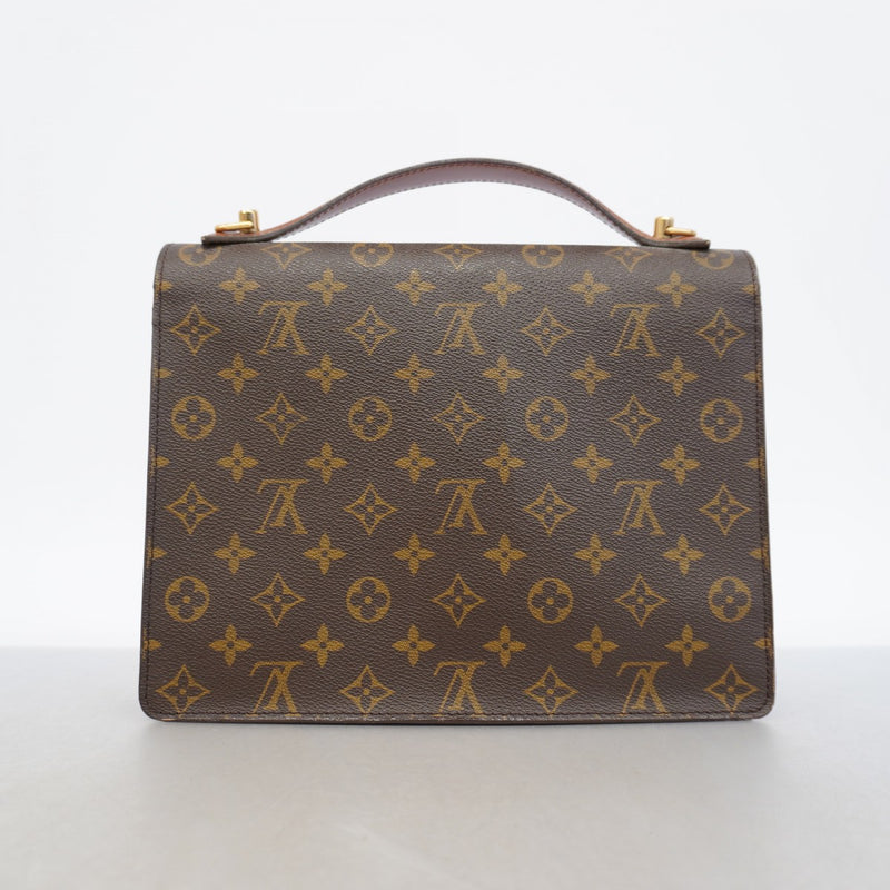 【6gd5341】ルイヴィトン ハンドバッグ モノグラム モンソー28 M51185 ブラウン 2wayバッグ【中古】レディース