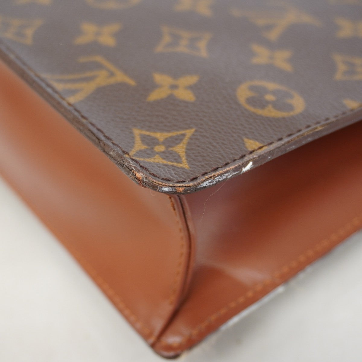 【6gd5341】ルイヴィトン ハンドバッグ モノグラム モンソー28 M51185 ブラウン 2wayバッグ【中古】レディース