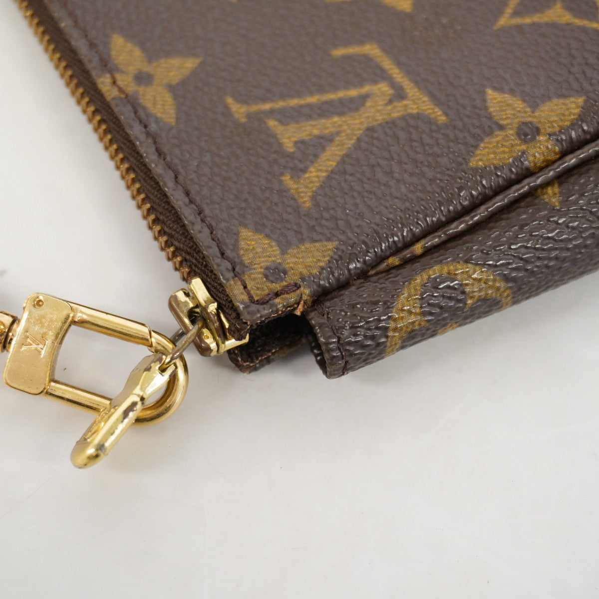 【6gd5346】ルイヴィトン ポーチ モノグラム ポシェットアクセソワール M51980 ブラウン【中古】レディース